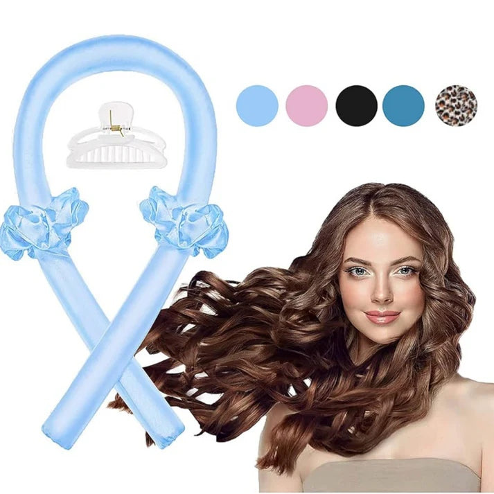 Kit de Ondas Sin Calor - Seda de Satín Flexible Para Cuidar tu Cabello