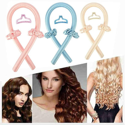 Kit de Ondas Sin Calor - Seda de Satín Flexible Para Cuidar tu Cabello